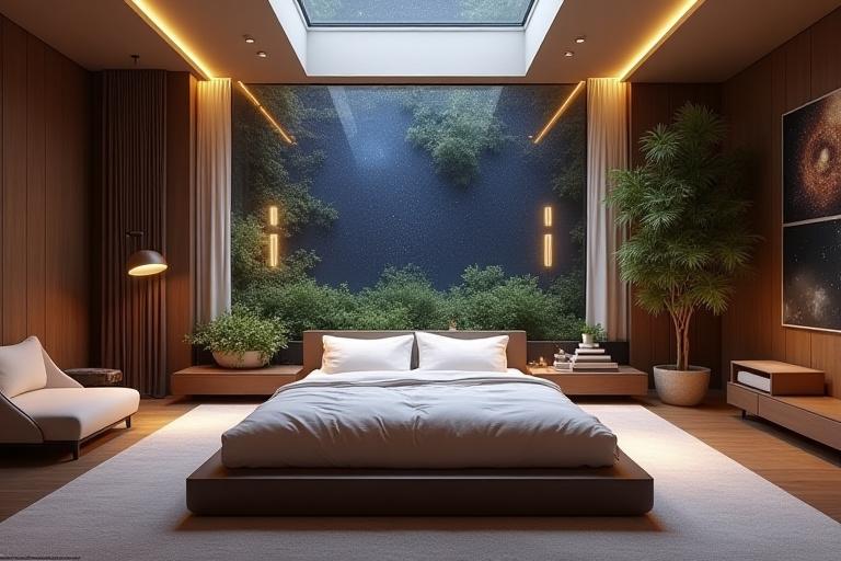 Orion Suiten interiør med stor seng